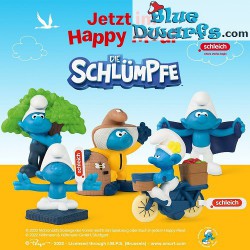 Eitler Schlumpf auf Fahrad - Mc Donalds Happy Meal - Schleich - 2022 - 5,5cm