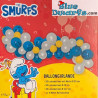 60 globos de latex - Los pitufos - Papa Pitufo y Pitufina - 25cm - Party Factory
