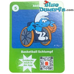 Basketbal smurf in rolstoel - Mc Donalds Happy Meal - Schleich - 2022 - 5,5cm