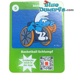 Basketball smurf in wheelchair - Mc Donalds Happy Meal - Schleich - 2022 - 5,5cm