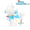 Puffo sarto - Plastica puffo mobile - Figurina - DeAgostini - 7cm