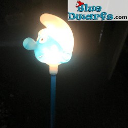 Smurf light on stick - vintage item - 38cm