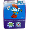 Grote smurf met baby smurf - Mc Donalds Happy Meal - Schleich - 2022 - 5,5cm