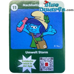 Smurfstorm Smurfette with bottle and bag - Mc Donalds Happy Meal - Schleich - 2022 - 5,5cm