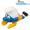 Keeper Smurf - voetbalsmurf- Duitsland - Ferrero Kinder Suprise 1988 - 3cm