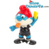 Papa Schtroumpf arbitre - Footballeur - Allemagne-  Ferrero Kinder Suprise 1988 - 3cm