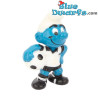 Smurf met bal - voetbalsmurf- Duitsland - Ferrero Kinder Suprise 1988 - 3cm