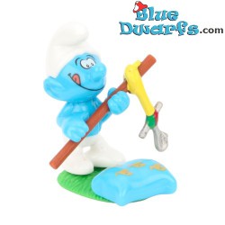 Fishing Smurf with pillow -...