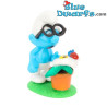 Brillenschlumpf mit Blume - Kinder Suprise Ü-Ei 2008 - 4cm