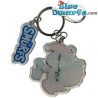 Kerstmis Smurfen sleutelhanger - Kerstman met pakketjes - 5,5cm
