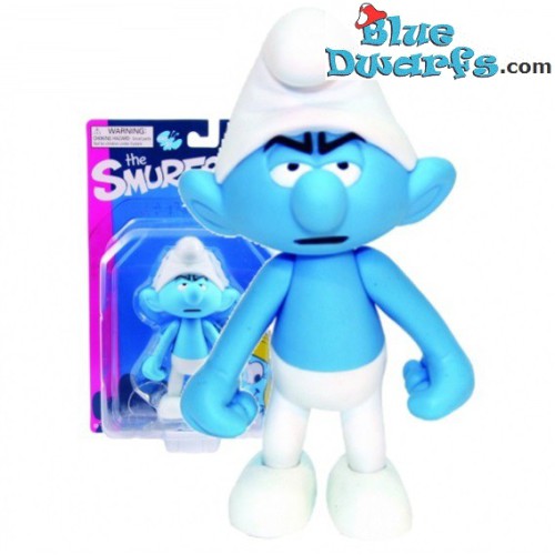 Grouchy Smurf *Plastic* (Goldie Marketing, +/- 15 cm)
