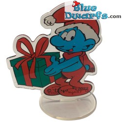Weihnachtsschlumpf - Plastikfigur - Weihnachtsmann - 9cm