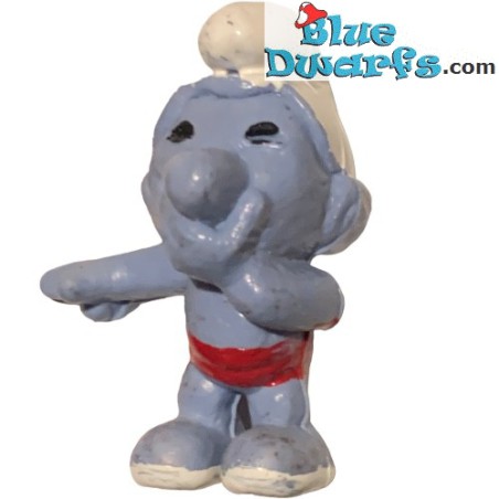 20011: Lachende smurf RED  - FAKE/ NOT REAL -