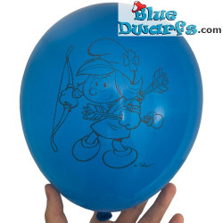 6 x ballon smurfen - Mc Donalds - 22.8 cm