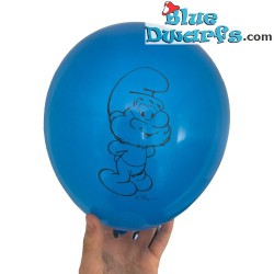 6 x smurf balloon - Mc Donalds - 22.8 cm
