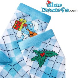Christmas socks - The Smurfs - Smurf with present and Mistletoe - one size - adults