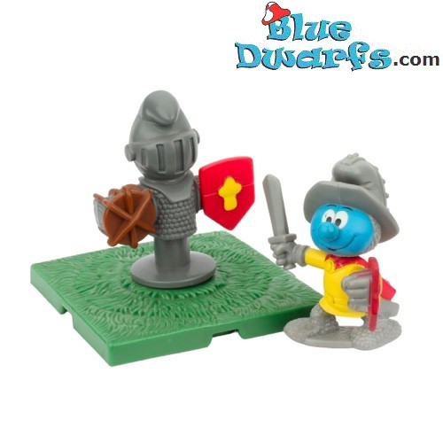 Smurf Krijger met Zwaard en Harnas - McDonalds Happy Meal - 2005 - 5,5cm