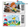 2 x sellos - Los Pitufos y Pumuckl - 2022