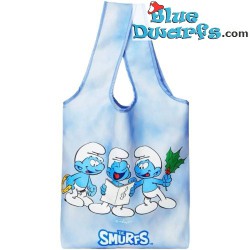Smurf Christmas Bag - Singing smurfs - 36x32cm
