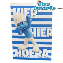 Clumsy smurf - Greeting cards of the smurfs + envelop  (17,5 x 12 cm)