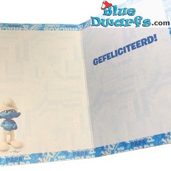 Clumsy smurf - Greeting cards of the smurfs + envelop  (17,5 x 12 cm)