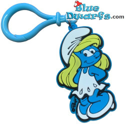 Smurfette - keyring - Flexible rubber - 5 cm