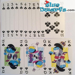 Jeu de cartes schtroumpfs multi couleurs (54 cates)