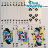 Jeu de cartes schtroumpfs multi couleurs (54 cates)
