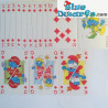 Jeu de cartes schtroumpfs multi couleurs (54 cates)