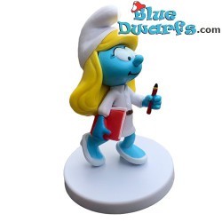 Teacher Smurfette with book and pencil - Collectible figurine with Greek booklet in box - 7,5cm - Nr. 2