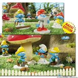 Painter Smurf with brush and palette - Collectible figurine with Greek booklet in box - 7,5cm - Nr. 6