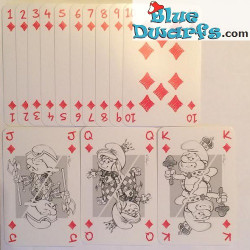 Playing Smurfs sketched (54 cards)