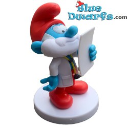 Doctor Papa Smurf - Collectible figurine with Greek booklet in box - 7,5cm - Nr. 3