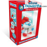 Grote smurf als arts - verzamelfiguurtje met Grieks boekje in doosje - 7,5cm - Nr. 3