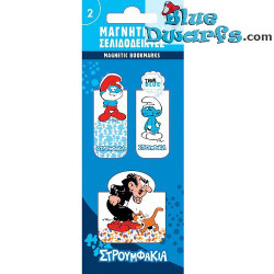 3x Smurfen Magnetische Boekenleggers - Grote Smurf, Klungelsmurf en Gargamel - Liefde voor Griekenland - 5 cm