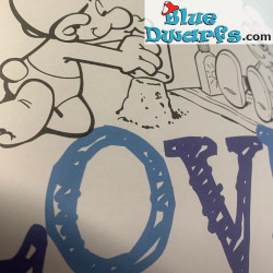 Coloring book the Smurfs - English language -  with 4 pencils - Στρουμφάκια  - 28x21cm
