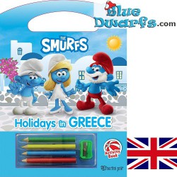 Coloring book the Smurfs - English language -  with 4 pencils - Στρουμφάκια  - 28x21cm