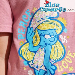 Smurfen Polo - Meisjes - Flower Power - Maat 134