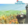 Poster 'Stork with papa and smurfette' (50 x 70 cm)
