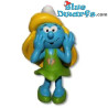 Pitufina (vestido: verde) Goldie Marketing *PLASTIC* +/- 15 cm