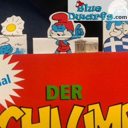3x Smurfs Magnetic Bookmarks - Holidays in Greece - 5cm