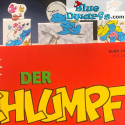3x Smurfen Magnetische Boekenleggers - Smurfin, Zwemsmurf en Olympische Smurf - Grieks - 5 cm