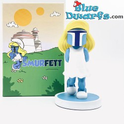 Figurine résine - Smurfett / Boba Fett - 13.5cm