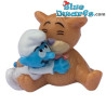 Babysmurf met teddybeer - Smurf Ferrero  - Kinder Suprise - 2011 - 4cm