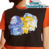 Halloween smurf T-shirt ladies - Monsters are out tonight