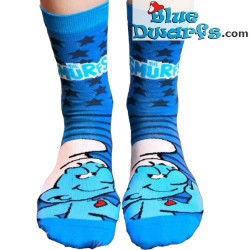 1 pair smurf socks - Hefty Smurf - The Smurfs - one size