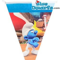 Party Chain - 10 Pennant Paper Chain  - The smurfs - Multicolor  - 500 cm - Party Factory