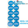10 x bustine da party  - I puffi - 23x10cm - Party Factory