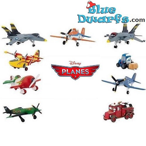 Beleefd scannen kijken Disney Planes 2 speelset met 9 vliegtuigen (Bullyland, 6-8 cm)