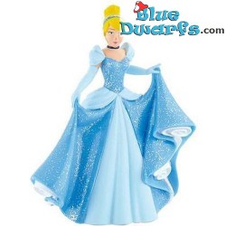 Assepoester - Speelfiguurtje met blauwe jurk - Bullyland Disney -7cm